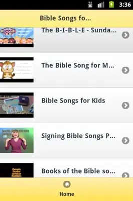 Bible Kids Songs android App screenshot 0